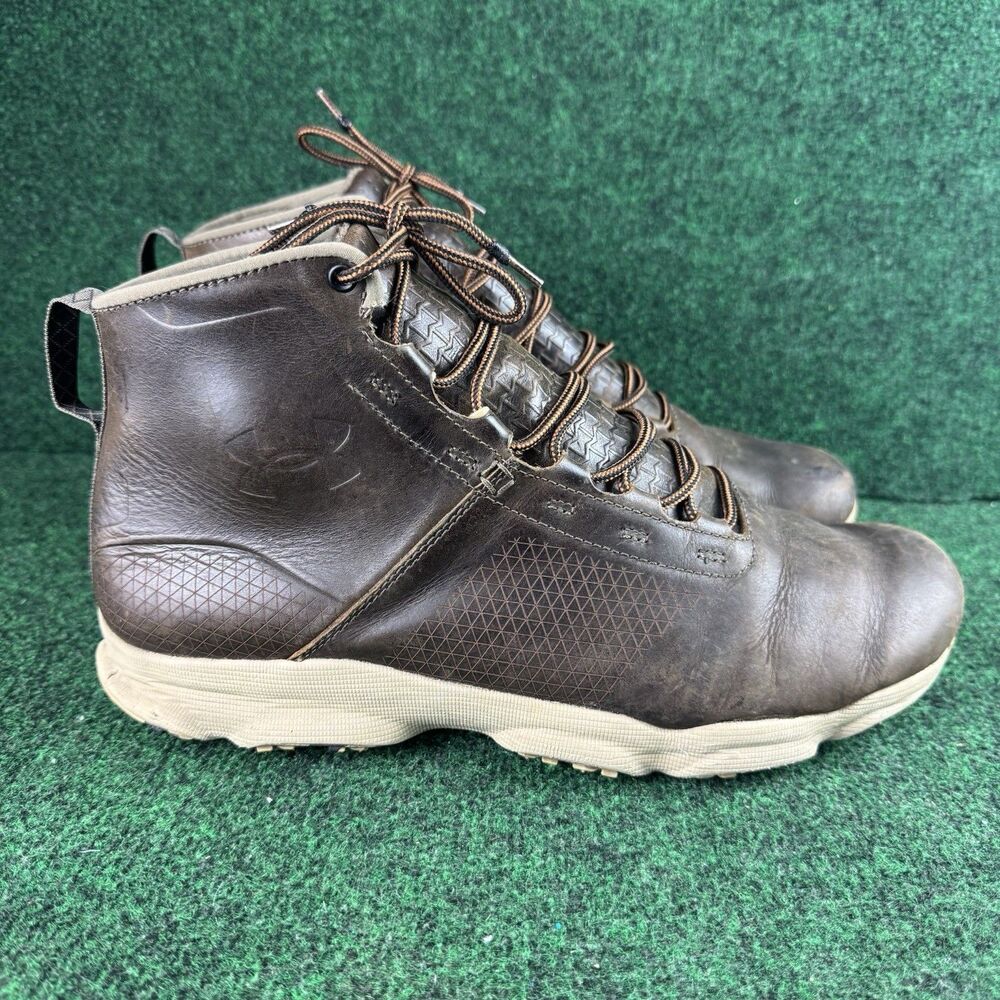 Under Armour Men's Speedfit Hike Brown Leather Size 12
